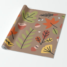Papel De Regalo Otoño Sale Gráfico de Acción de Gracias Caída Mode