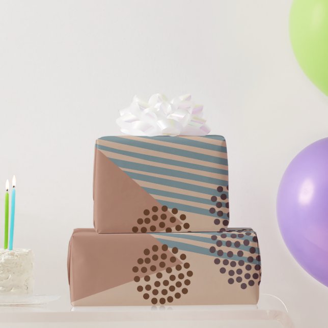 Papel De Regalo Otro Resumen Moderno De Mediados Del Siglo (Regalos de fiesta)