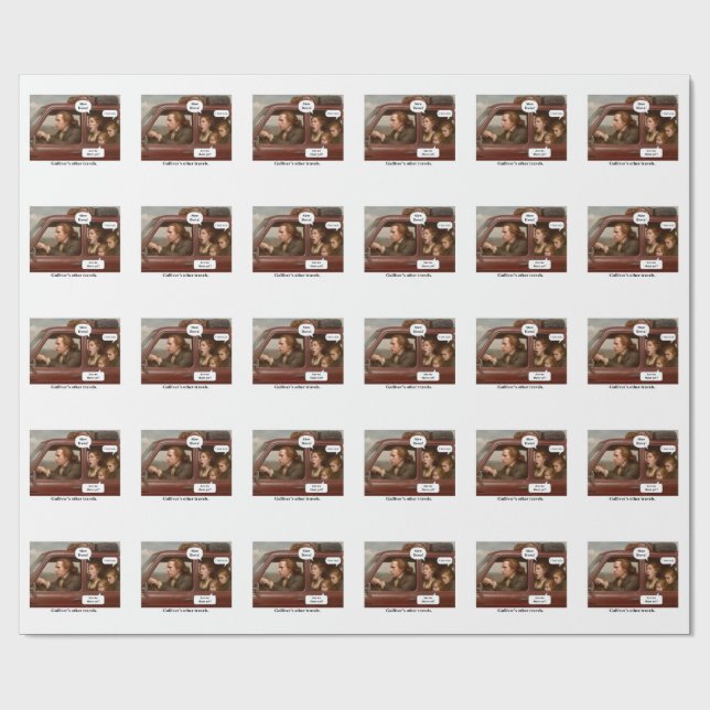 Papel De Regalo Otros viajes de Gulliver. (Superficie plana)