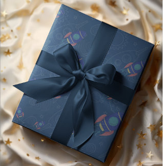 Papel De Regalo Out to Space theme