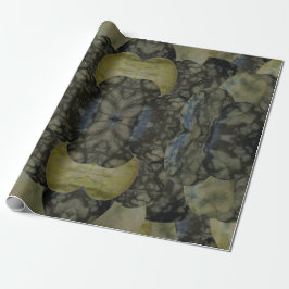 Papel De Regalo Oval Banda Agate Gemstone Patrón de cuatro partes