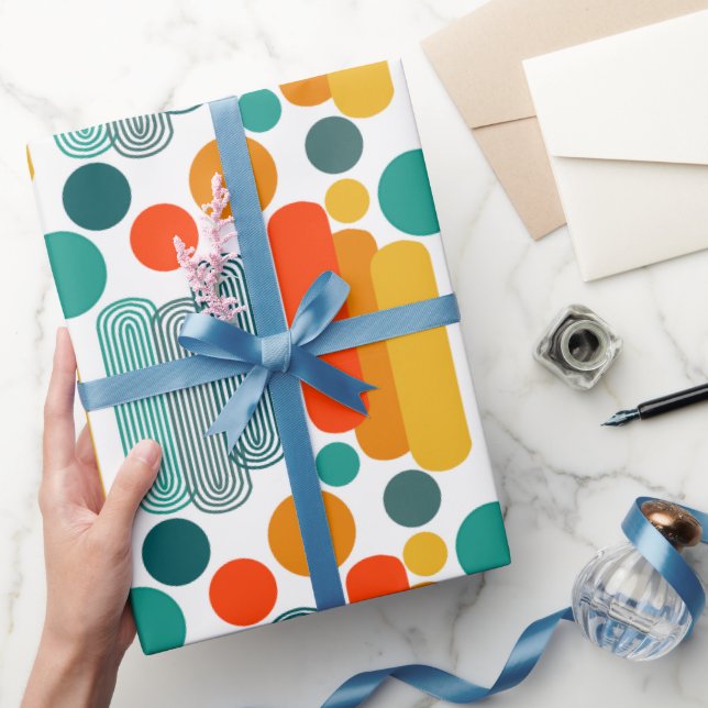 Papel De Regalo Ovalos y círculos (Regalar)