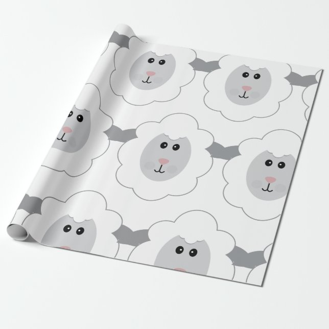 Papel De Regalo Oveja (Desenrollado)