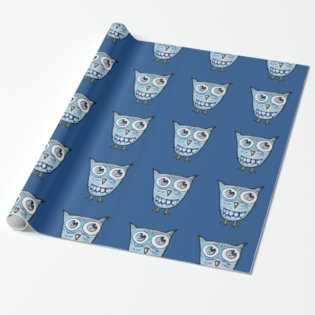 Papel De Regalo Oveja azul (Desenrollado)