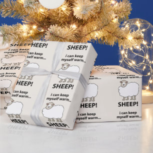 Papel De Regalo Ovejas que puedo mantenerme caliente Ovejas