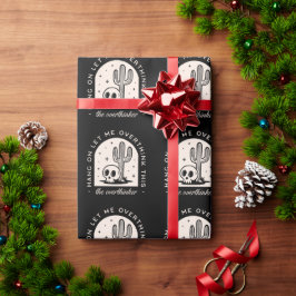 Papel De Regalo Overthinker introvertido humor negro brujo