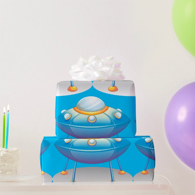 Papel De Regalo OVNI Saucer Volador (Subido por el creador)