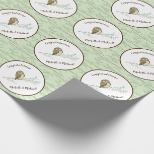 Papel De Regalo Owl Woodland Animal Baby Shower