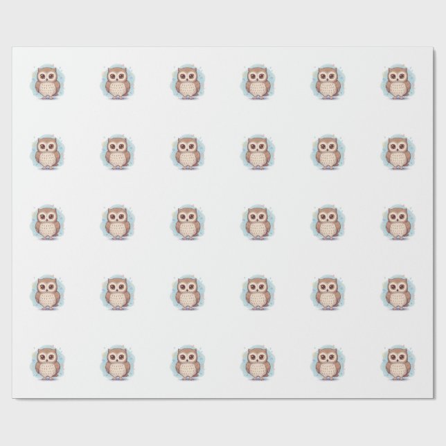 Papel De Regalo Owls that bring happiness (Superficie plana)