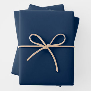 Papel de regalo Oxford Blue – Juego de 3 hojas
