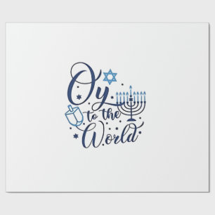 Papel De Regalo Oy to the World Hanukkah Jewish Funny