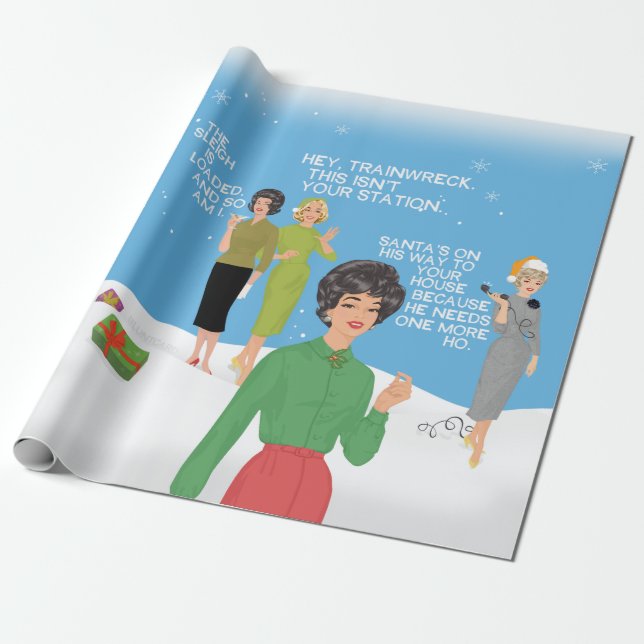 Papel De Regalo Oye, el tren naufragó, esta no es tu estación. (Desenrollado)