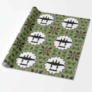 Papel De Regalo P-38 Lightning Silhouette