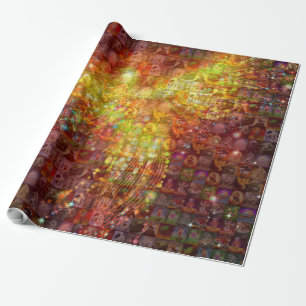 Papel De Regalo P es para Mosaico de Fénix