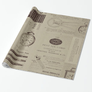 Papel De Regalo Páginas antiguas del catálogo