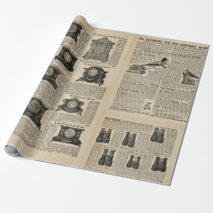 Papel De Regalo Páginas del catálogo de Steampunk