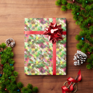 Papel De Regalo Paint Splatter Autumn Color Leaves Resumen