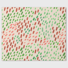Papel De Regalo Painted Dots Earth Tone