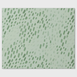 Papel De Regalo Painted Dots Sage