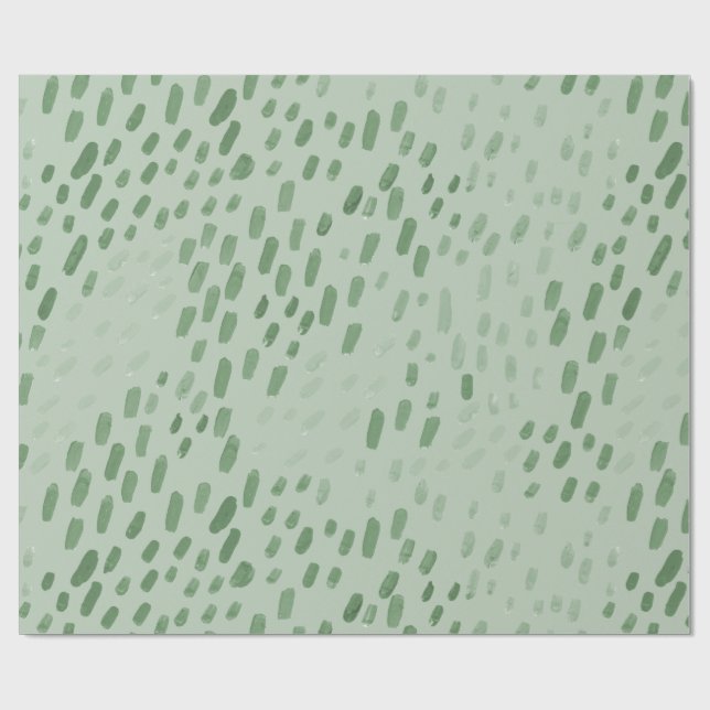 Papel De Regalo Painted Dots Sage (Superficie plana)