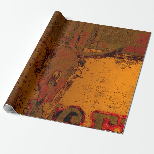Papel De Regalo País Naranja del Oeste del Bull Bull Rust (Desenrollado)