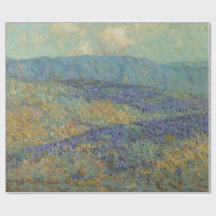 Paisaje con flores azules (de Granville Redmond)