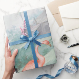 Papel De Regalo Paisaje de aves regias