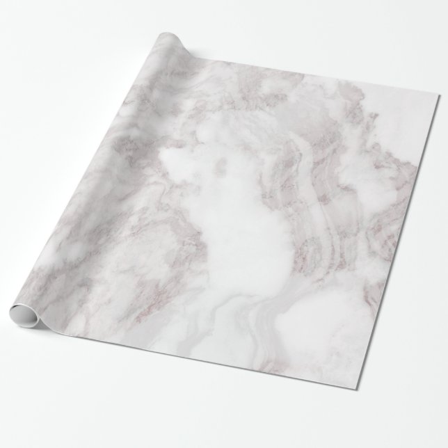 Papel De Regalo Paisaje de mármol blanco II (Desenrollado)