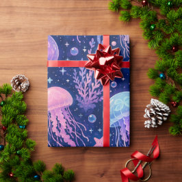 Papel De Regalo Paisaje de Medusas Sin Costuras – Mágico