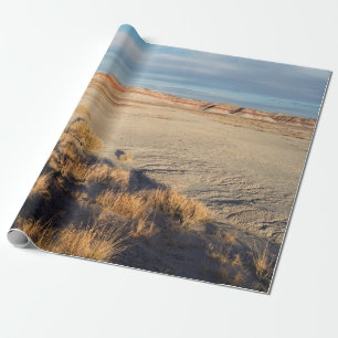 Papel De Regalo Paisaje del desierto con la foto de la sombra que