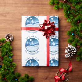 Papel De Regalo Paisaje helado pacífico personalizado