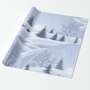 Papel De Regalo Paisaje invernal