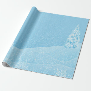 Papel De Regalo Paisaje Invernal Mágico, Fiesta del Pino