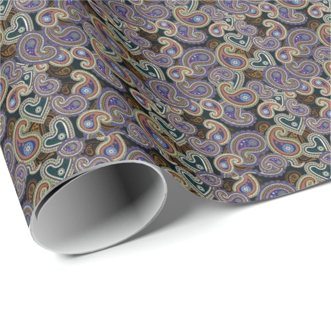 Papel De Regalo Paisley gótica (Esquina del rollo)