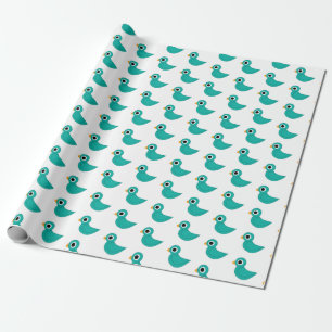 Papel De Regalo Pájaro azul lindo