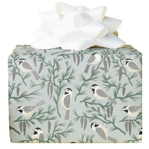 Papel De Regalo Pájaro Carbonero Artes y Manualidades de Pino