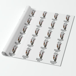 Papel De Regalo Pájaro Carpintero Nunca Desistas Inspirador