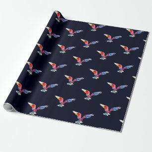 Papel De Regalo Pájaro del animal del alcohol de Eagle. Tótem.