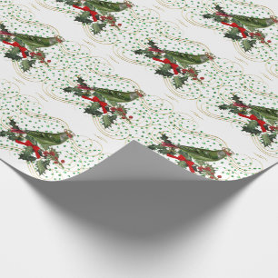 Papel De Regalo Pájaro Rey Festivo