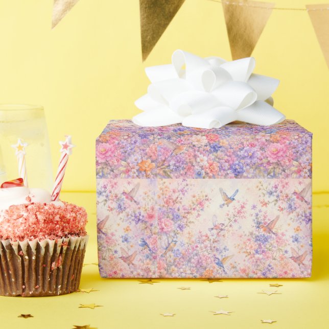 Papel De Regalo Pájaros cantores de primavera (Fiesta de cumpleaños )