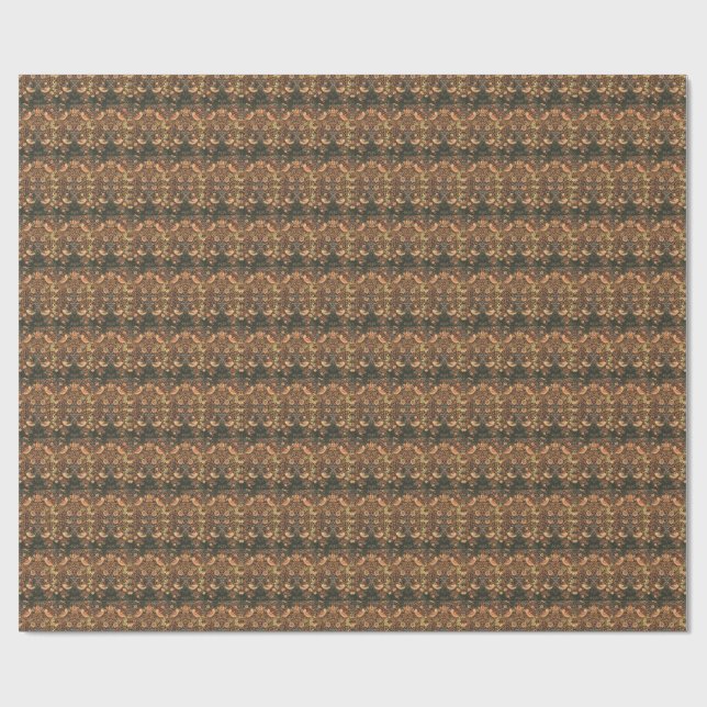 Papel De Regalo Pájaros clásicos elegantes William Morris (Superficie plana)