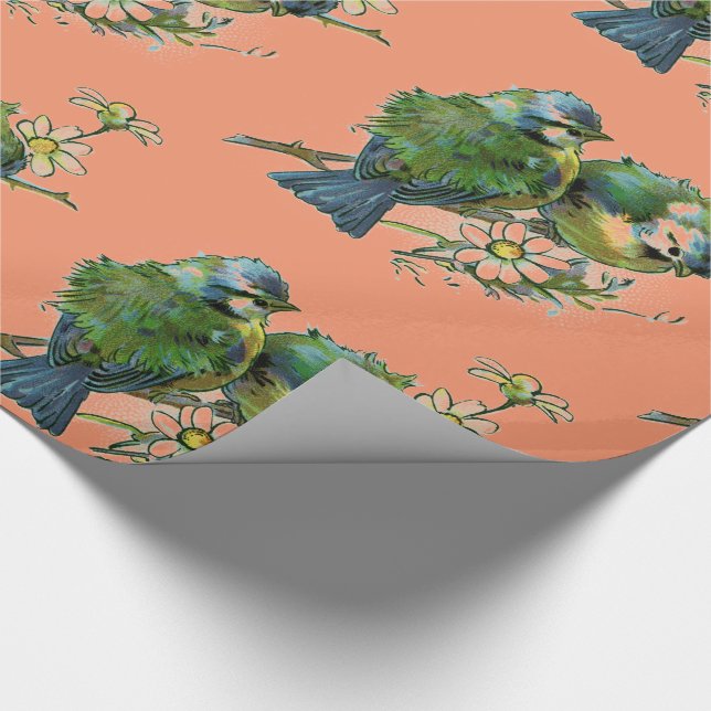 Papel De Regalo Pájaros de la primavera (Esquina)