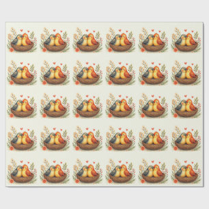Papel De Regalo Pájaros del Amor