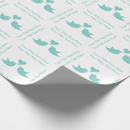 Papel De Regalo Pájaros del amor con el regalo de boda de encargo