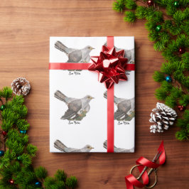 Papel De Regalo Pájaros forestales a la acuarela