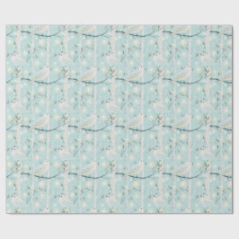 Papel De Regalo Pájaros resplandecientes de abedul