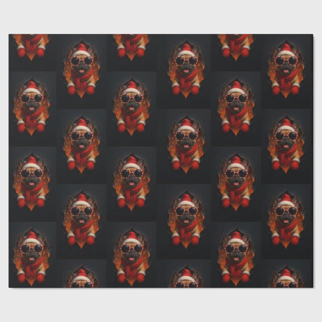 Papel De Regalo Pakpapier met Kersthond – Vrolijkheid in elke vouw (Costura)