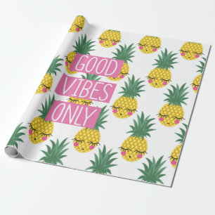 Papel De Regalo Palabra conceptual Las buenas vibraciones sólo en 