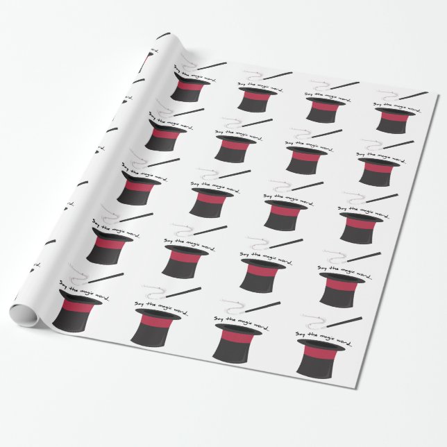 Papel De Regalo Palabra mágica (Desenrollado)
