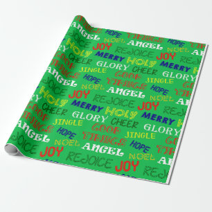 Papel De Regalo Palabras de navidades